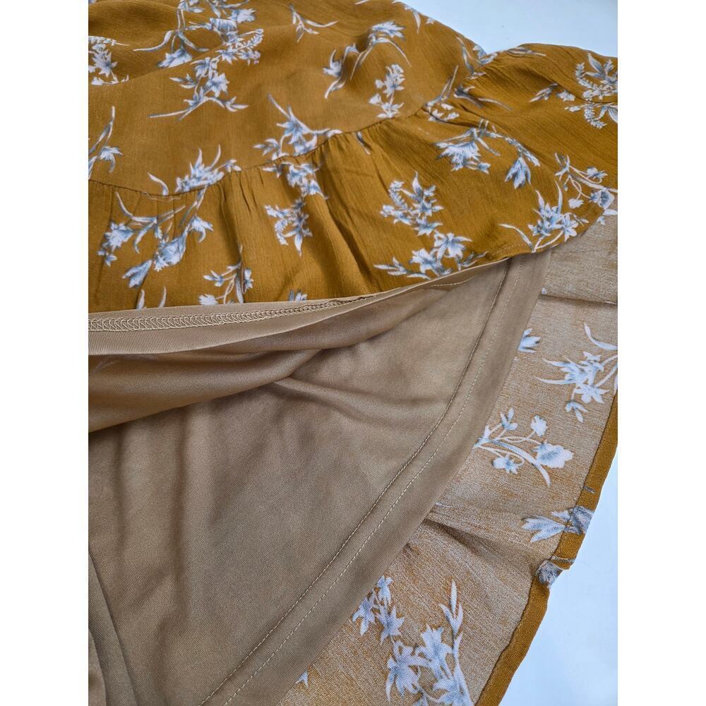 POLAGRAM Mustard Yellow Maxi Dress Medium - Picture 9 of 9